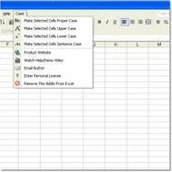 Excel Change Case to Proper, Upper & Lower Softwar screenshot